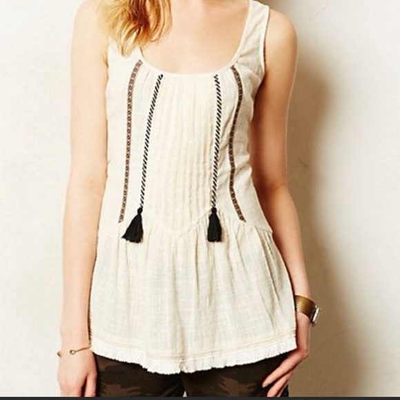 Anthropologie Tops - Anthropologie ONE SEPTEMBER boho tank top Sz. Sm